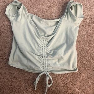hollister mint cinched top